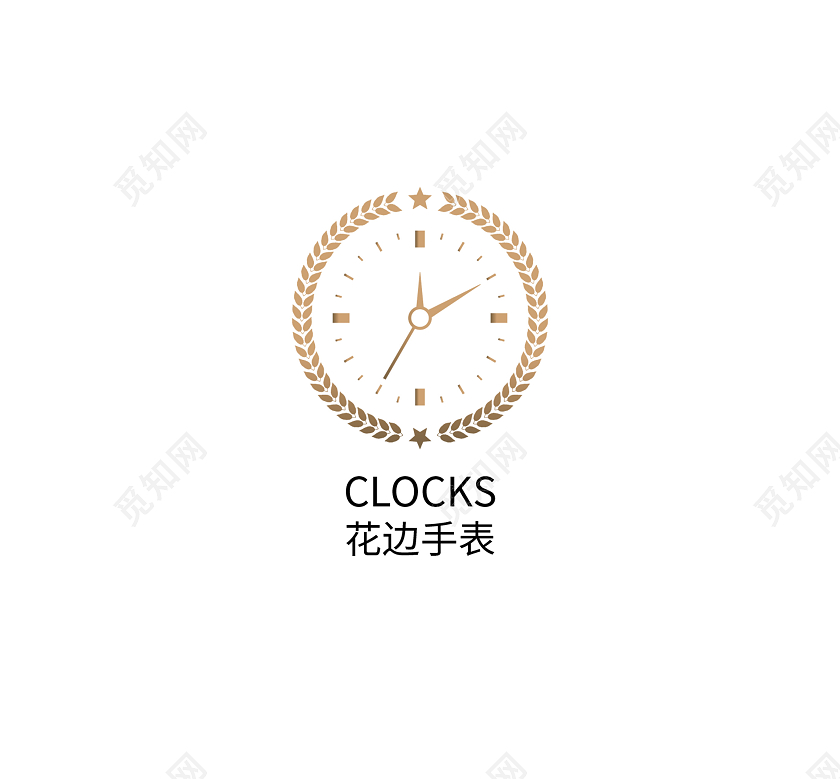 手表标志时钟标志手表logo标志标识模板设计
