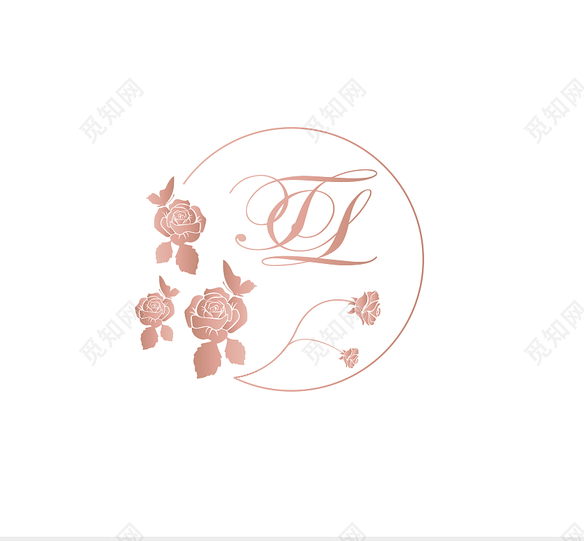 婚庆标志婚庆LOGO标识标志设计logo设计婚礼字母logo