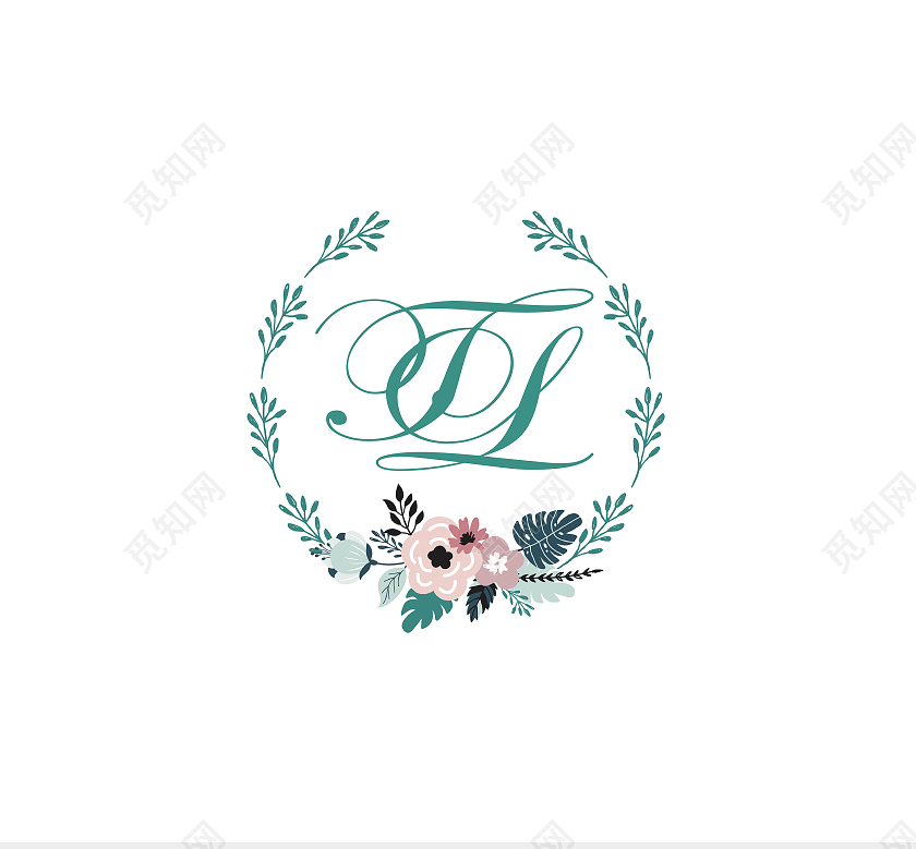 婚庆标志婚庆LOGO标识标志设计logo设计婚礼字母logo