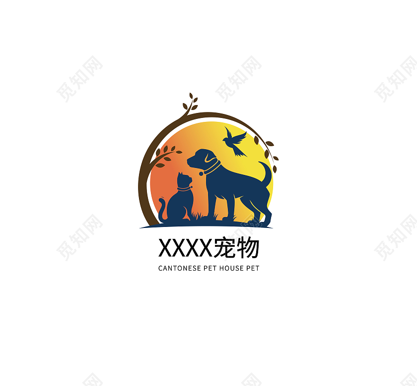 宠物店标志宠物店LOGO标识标志设计logo设计宠物店log宠物店logo