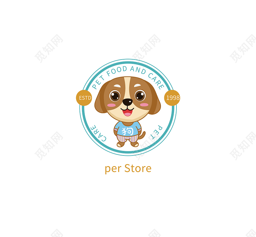 宠物店标志宠物店LOGO标识标志设计logo设计宠物店log宠物店logo
