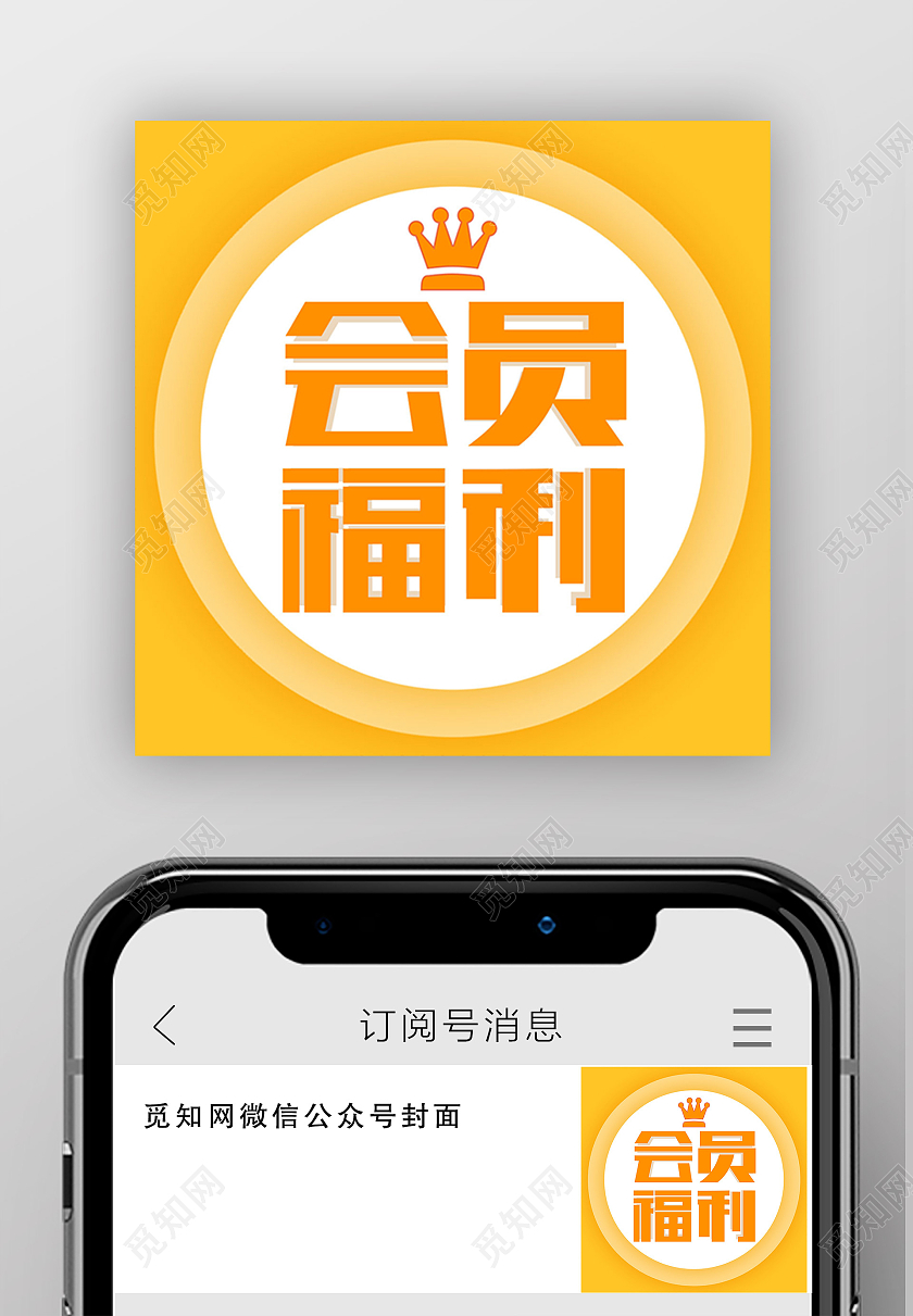 黄色简约会员日会员福利会员福利次图
