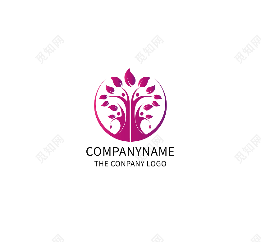 花标志花朵标志logo模板设计花logo