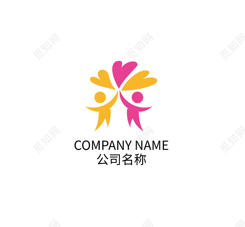 花标志花朵标志logo模板设计花logo