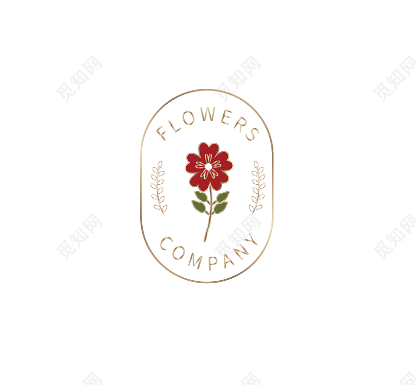 花标志花朵标志logo模板设计花logo