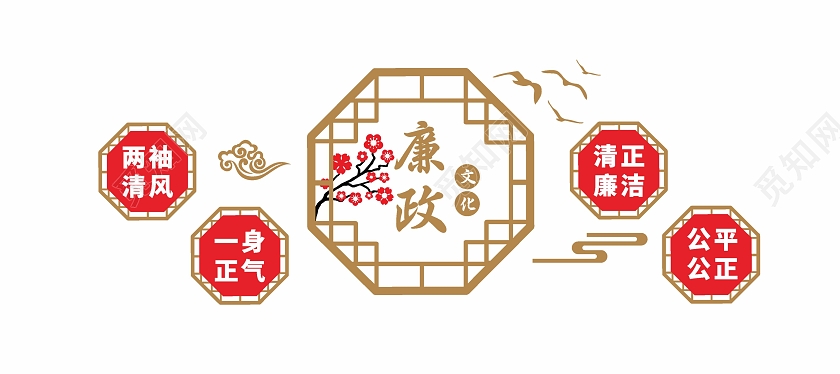 清正廉洁文化墙宣传图廉政文化墙