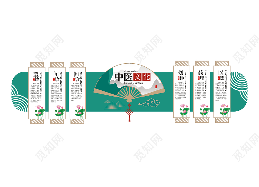 海色大气中医医院文化墙中医文化墙