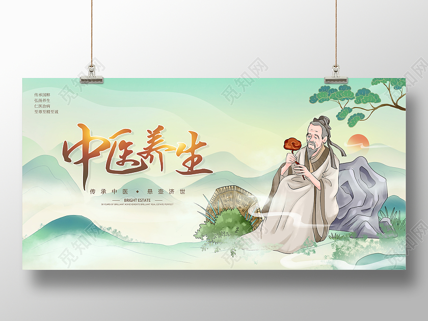 2022中医养生中医之道展板设计