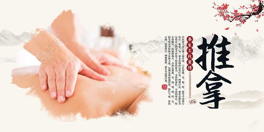 简约大气中医养生横版宣传套图