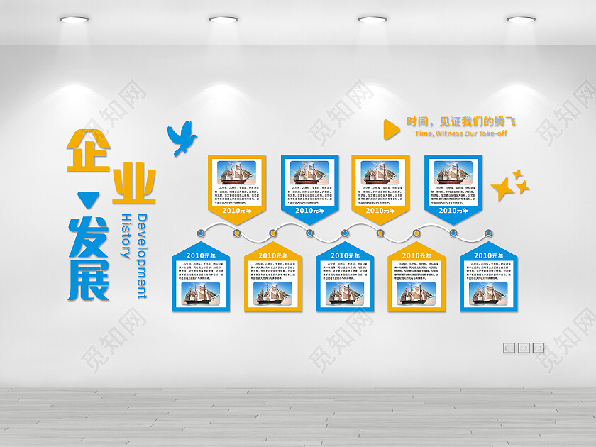 异形企业发展立体文化墙大事记