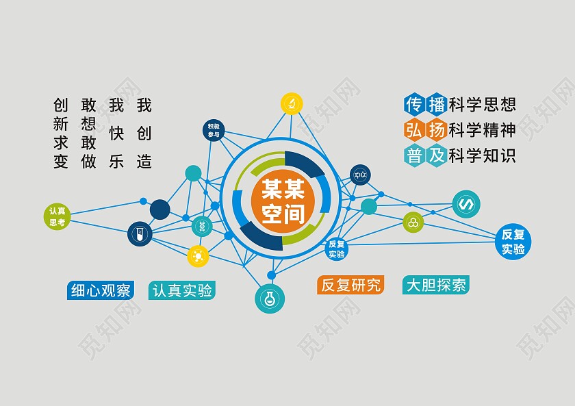 异形实验室立体文化墙实验室文化墙