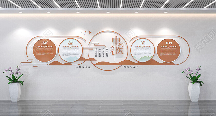 中国风中医文化墙中医科室文化墙
