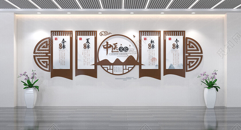 中国风中医院文化墙中医文化墙