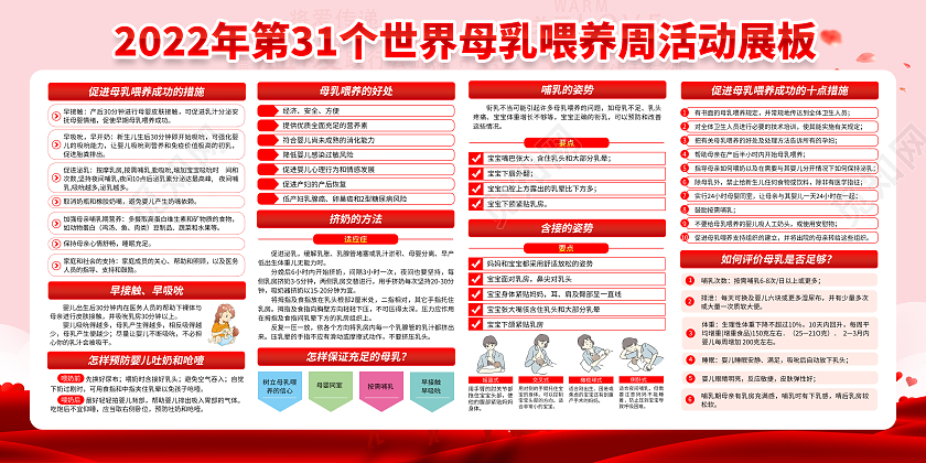 粉色风格2022世界母乳喂养周世界母乳喂养宣传周