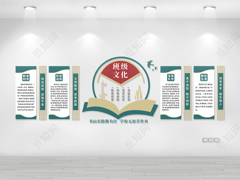 简约通用班级文化墙图