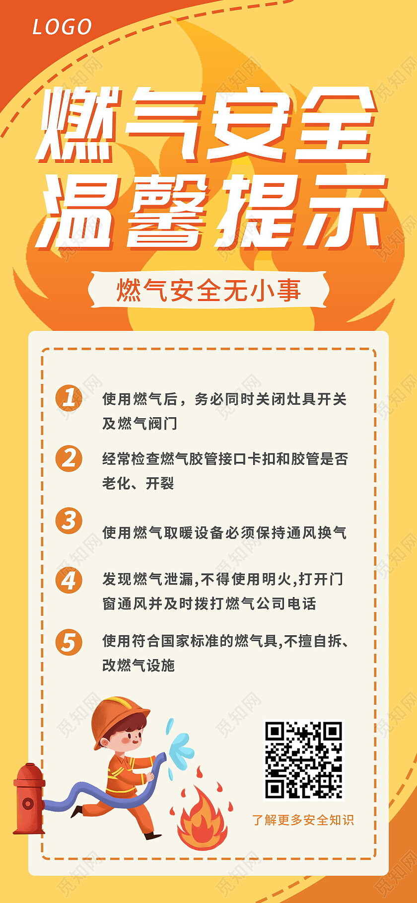 燃气安全温馨提示手机文案海报燃气安全手机文案海报