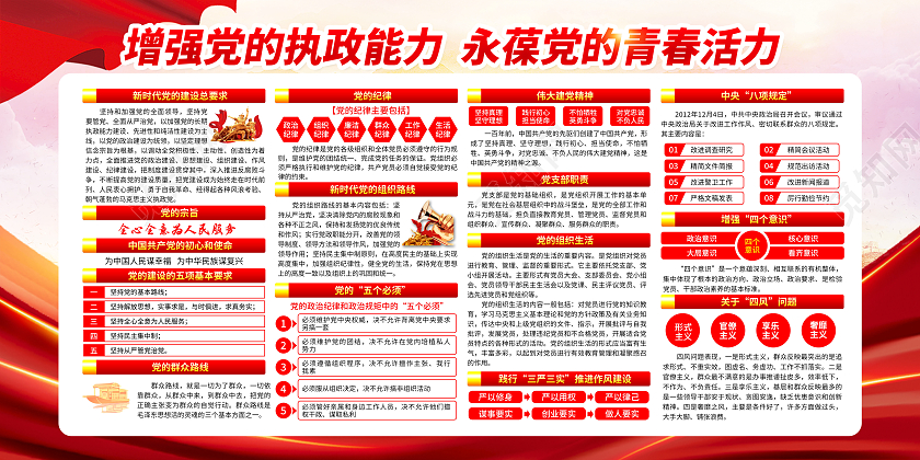 粉色风格党党建党政宣传栏