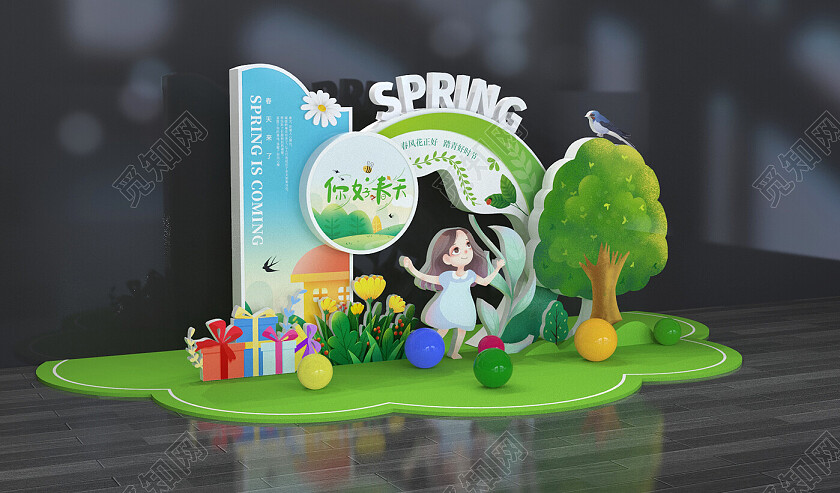 春天美陈春天布置春季美陈春天春季美陈