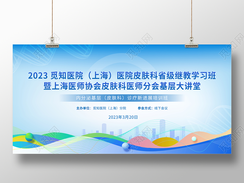 时尚大气中国医药学会研讨会宣传展板医学会议医疗会议医学会议医疗会议医学学术会议