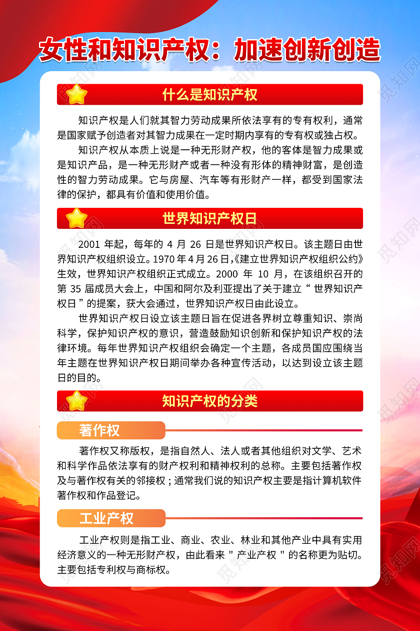 蓝色大气2023全国知识产权宣传周世界知识产权日