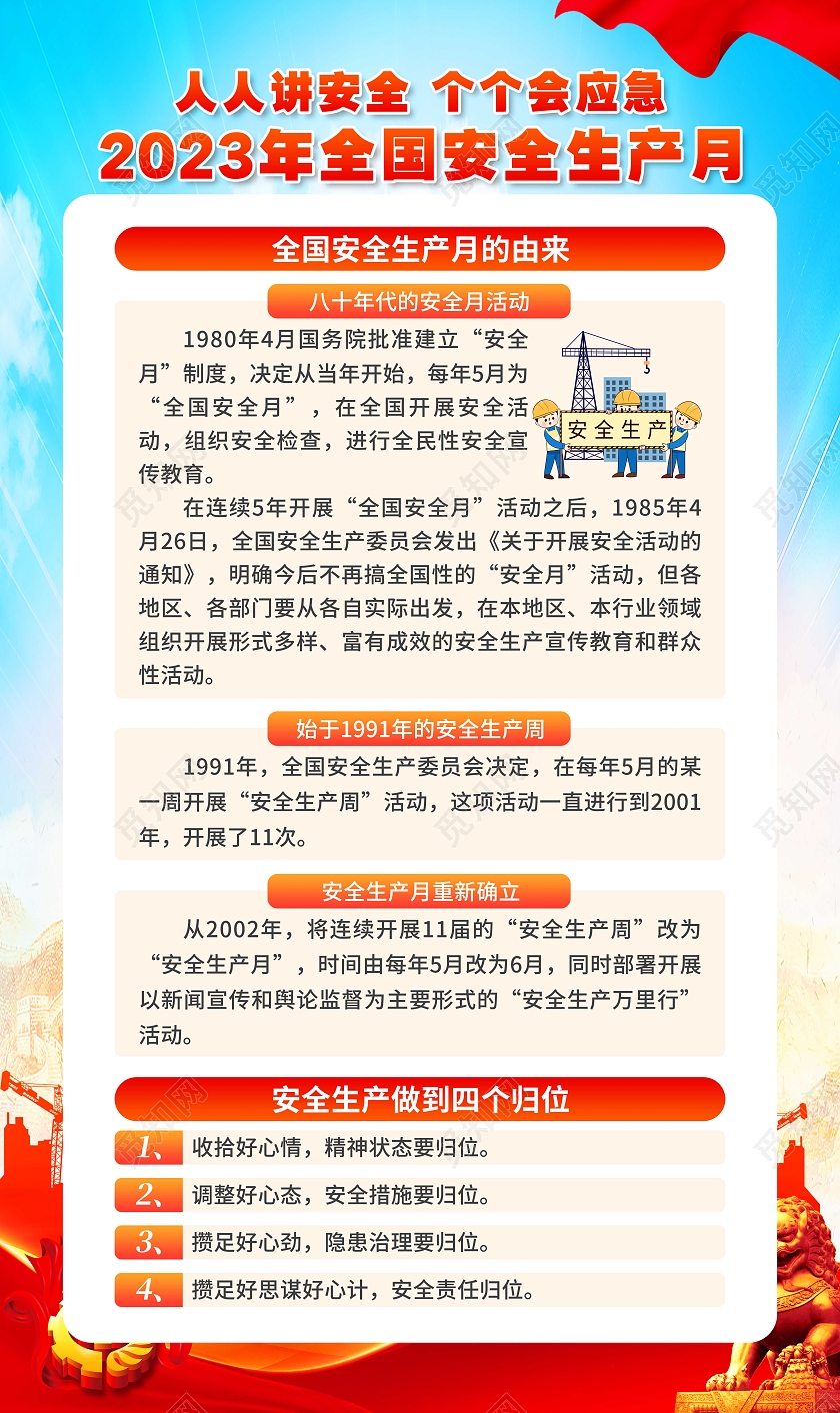 2023年全国安全生产月套图2023安全生产月