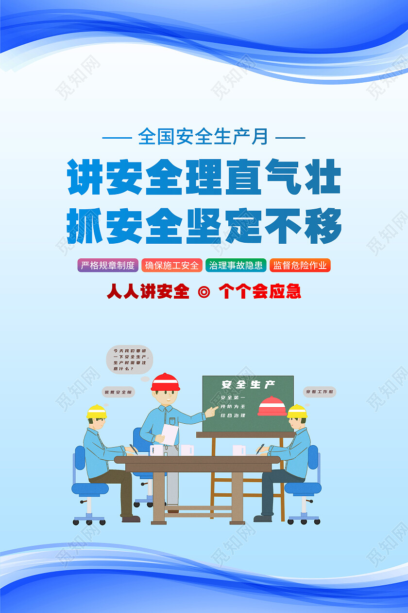 2023年全国安全生产月海报展板套图2023安全生产月
