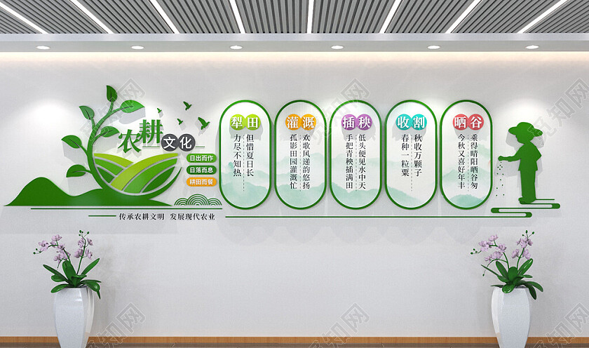 农业文化墙农耕文化文化墙3D文化墙