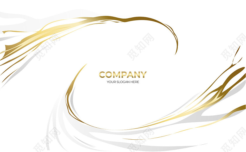 白色鎏金企业名片设计