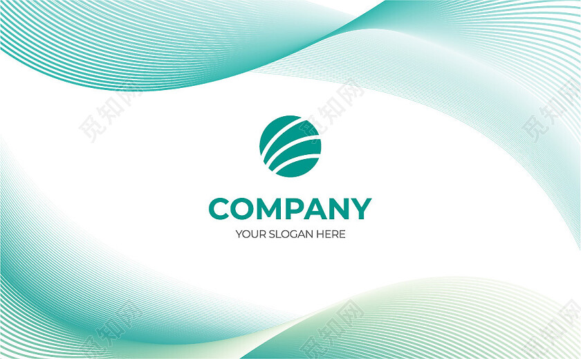 商务高档简洁大气企业蓝色简约名片名片设计