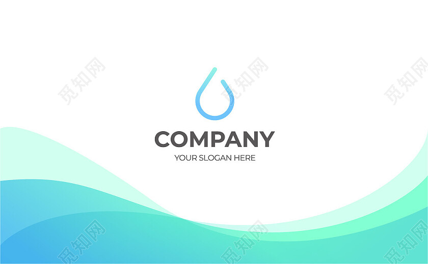 商务高档简洁大气企业蓝色极简名片名片设计