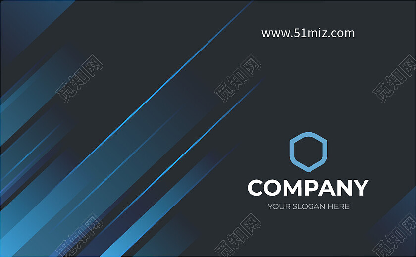 商务高档简洁大气企业高端名片名片设计