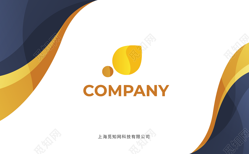 金色科技名片商务名片高档简洁大气商务科技名片橙色名片名片设计