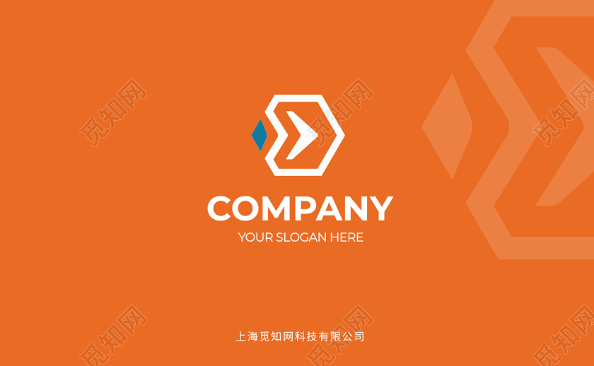 蓝色科技名片商务名片高档简洁大气商务科技名片橙色名片医美名片名片设计