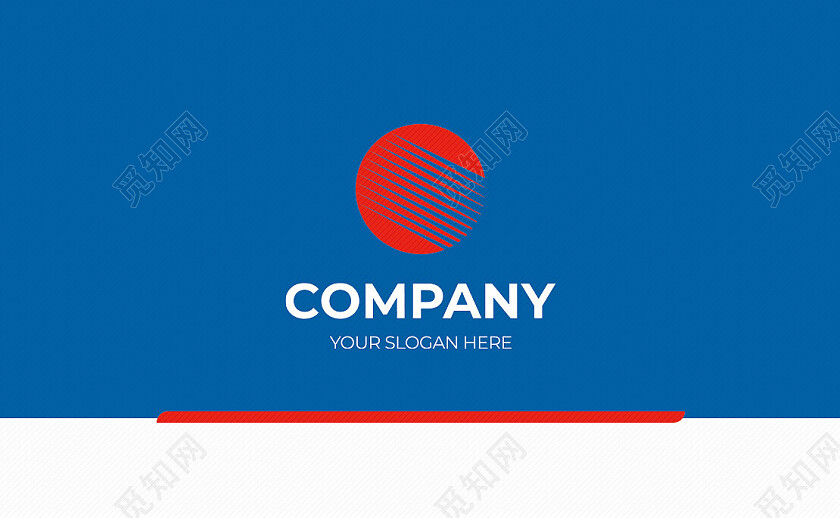 商务高档简洁大气企业蓝色名片名片设计