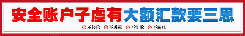 红色简约汇款需谨慎防骗靠自身诈骗围挡党政党建