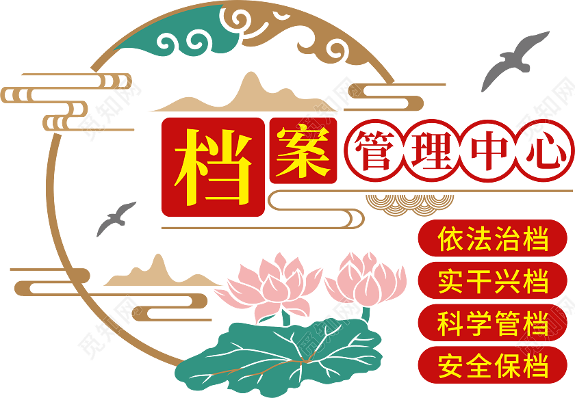 档案管理中心文化墙档案文化墙