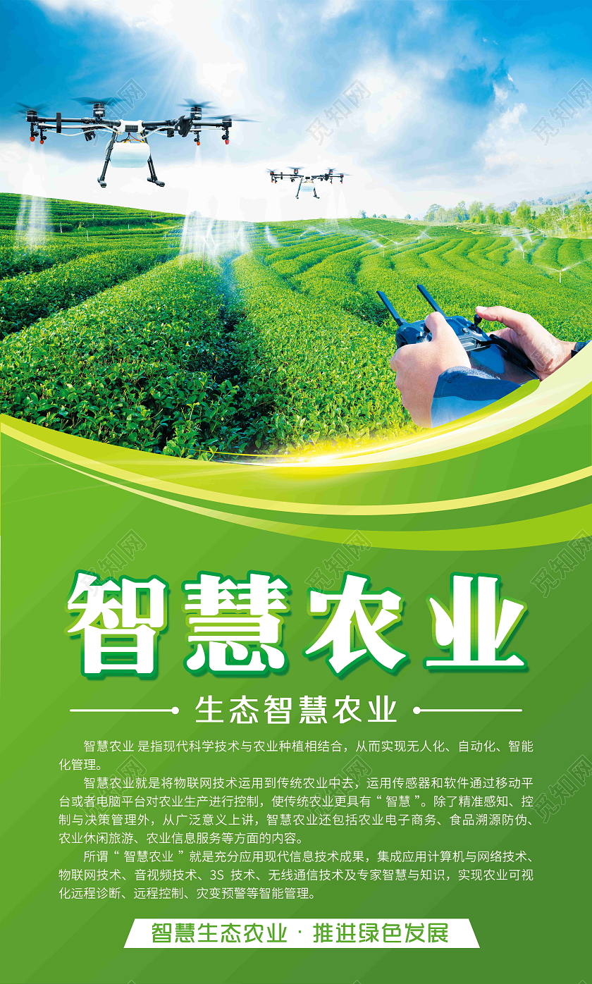 绿色简约智慧农业套图