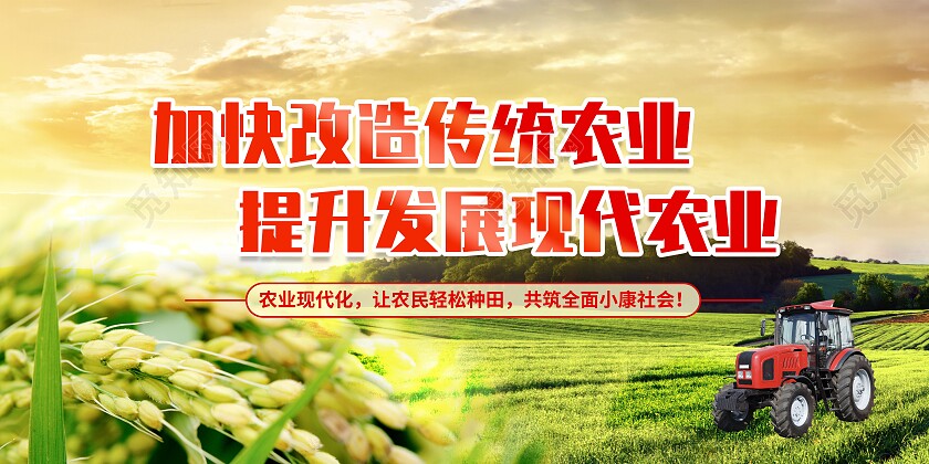 现代农业展板