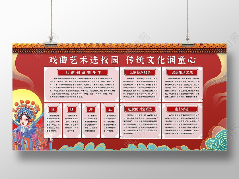 戏曲进校园双面宣传栏