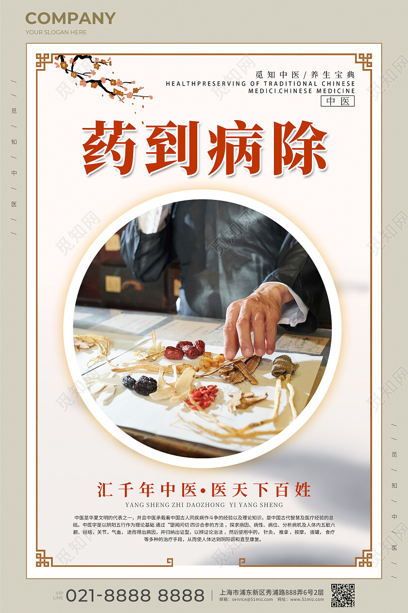 高级中医药养生保健宣传套图海报