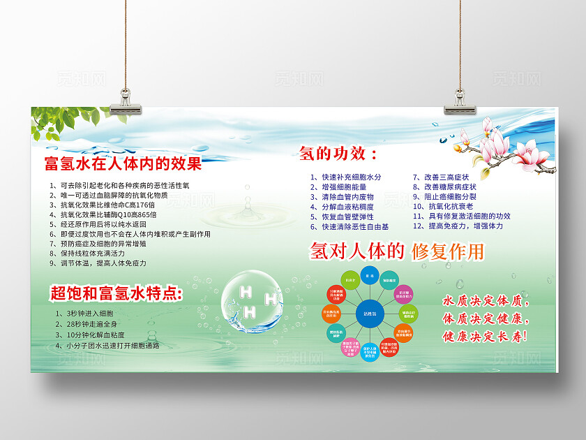 富氢水宣传版面