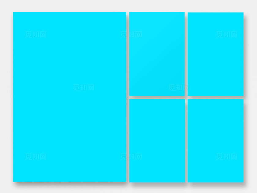 五张海报套图样机