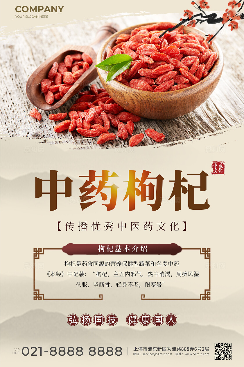 高端中医药药材宣传海报套图