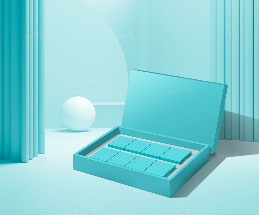 场景类盒子包装样机