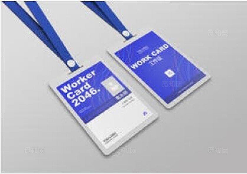 双面吊牌工作证样机