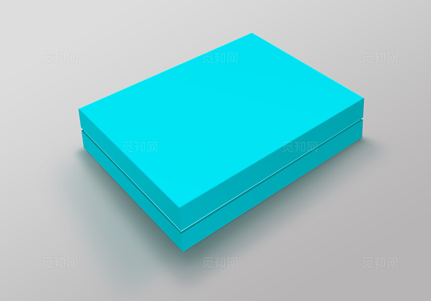 单个包装盒子样机