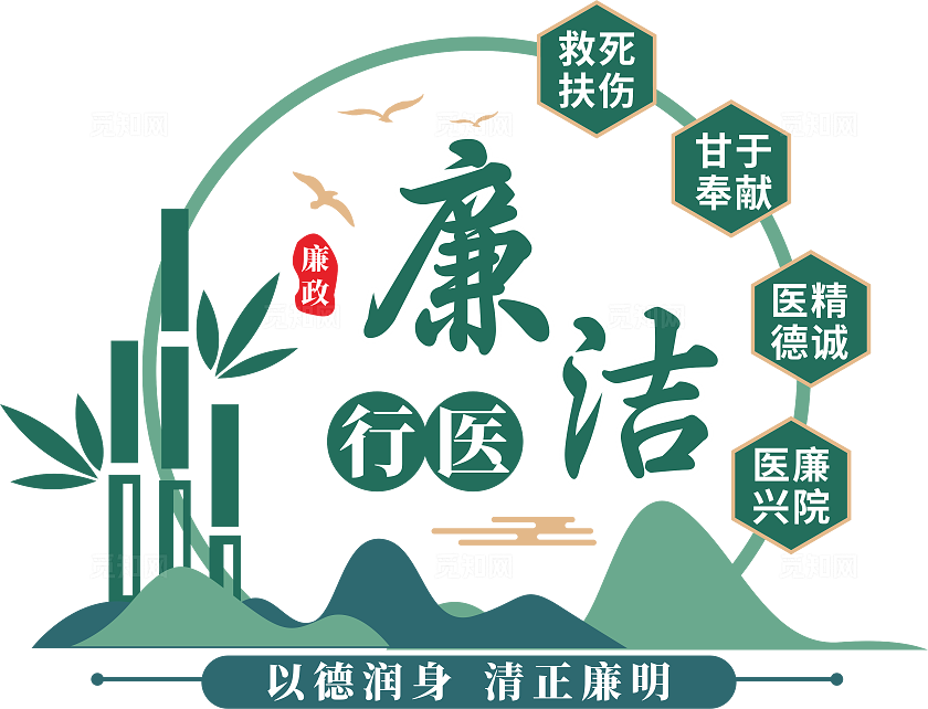 医院廉洁文化墙医院宣传