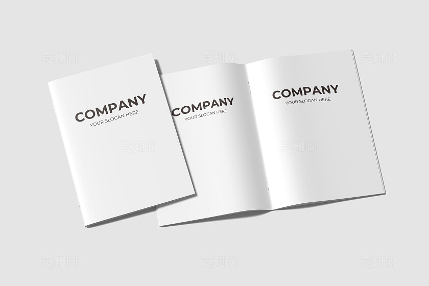 样机简约书本画册样机