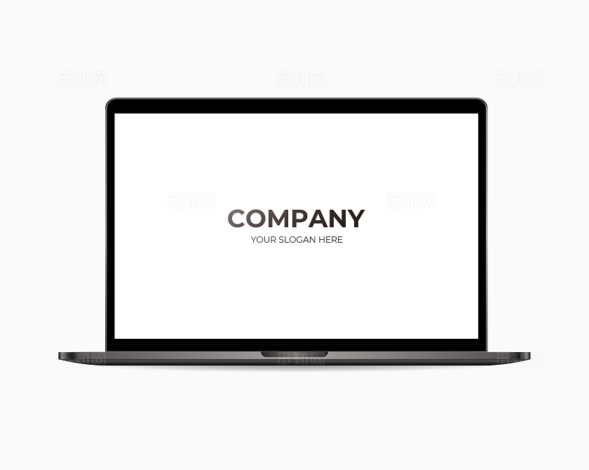 白色简约电脑样机