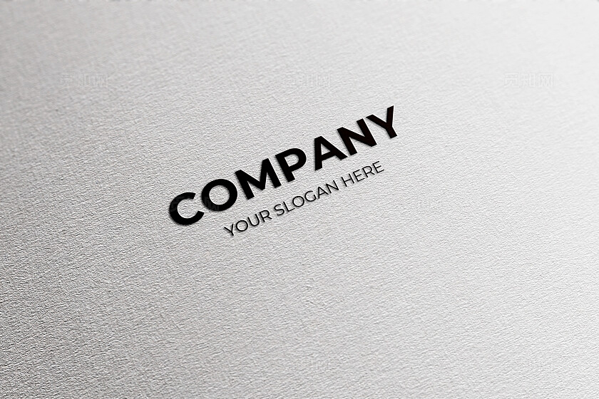 白色简约卡片样机